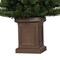 Haute Decor 3.5 Foot Tall Berkeley Fir Potted Tree Unlit - Natural Looking Artificial Christmas Tree Pre-Potted in Sturdy Dark Brown Planter Pot